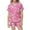 Hot Pink, variant on Girls Easter Pajamas Size 4 Button Down Comfortable Short Sleeve Shirt Tops + Shorts Pants Cartoon Animals Easter Day 2-Piece Sleepwear Pjs for Kids 10-11 Years