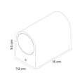 thumbnail image 3 of IPSA Luminaria Arbotante para Muro de Doble Entrada, 12 Watts, Protección IP65, Luz Blanca Cálida o Luz de Día, 3 of 4