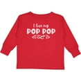 thumbnail image 3 of Inktastic I Love My Pop Pop with Hearts Boys or Girls Long Sleeve Toddler T-Shirt, 3 of 5
