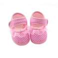 thumbnail image 1 of Newborn Baby Girl Soft Sole Lace Shoes Anti-slip Cotton Prewalker Walking Shoes 3-12M, 1 of 6