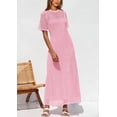 thumbnail image 3 of Vestido PRETTYGARDEN 2025 Maxi Rosa con Ojal Hollow Out XXL, 3 of 6