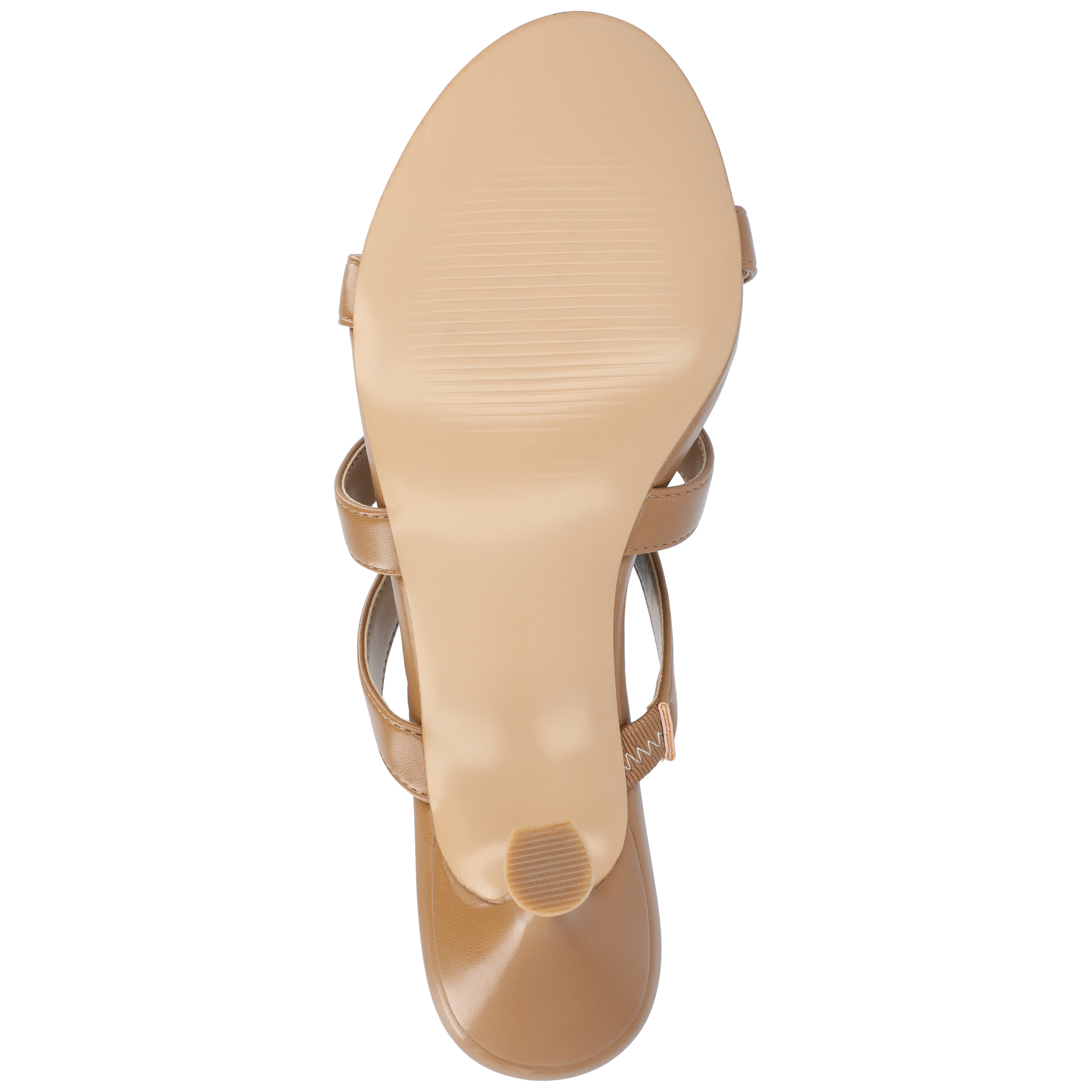 Journee Womens Kristina Vegan Leather Slip On Open Toe Sandals