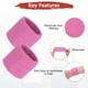 thumbnail image 5 of Uxcell 12PCS Bandas de sudor deportivas, muñequeras de algodón absorbentes para entrenamiento/baloncesto/correr [Rosa, 5cm de ancho], 5 of 7