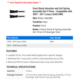 thumbnail image 2 of Front Shock Absorber and Coil Spring Assembly Set 2 Piece - Compatible with 2007 - 2017 LS460 RWD 2008 2009 2010 2011 2012 2013 2014 2015 2016, 2 of 2