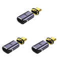 thumbnail image 1 of Adaptador PD 140W Cargador Conector 40Gbps 8K 120Hz USB Tipo-C Magnético (Recto), 1 of 3