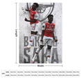 thumbnail image 2 of Bukayo Saka Manta de franela anti-pilling, suave, ligera, esponjosa y acogedora de lujo para hogar y cocina – Perfecta para niños y adultos, 76.2 cm × 127 cm, 2 of 6