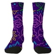 thumbnail image 3 of LSQii Fun Socks for Women Cozy Breathable Printed Cotton Knitted Fashion Novelty Crazy Cool Funky Socks Cute Gifts for Women Girl Carnival Pink, 3 of 7
