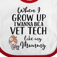 thumbnail image 4 of Inktastic Vet Tech Mom Veterinary Technician Girls Baby Bib, 4 of 4