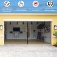 thumbnail image 6 of Toorise Garage Door Screen Magnetic Closure Retractable Mesh, 6 of 9