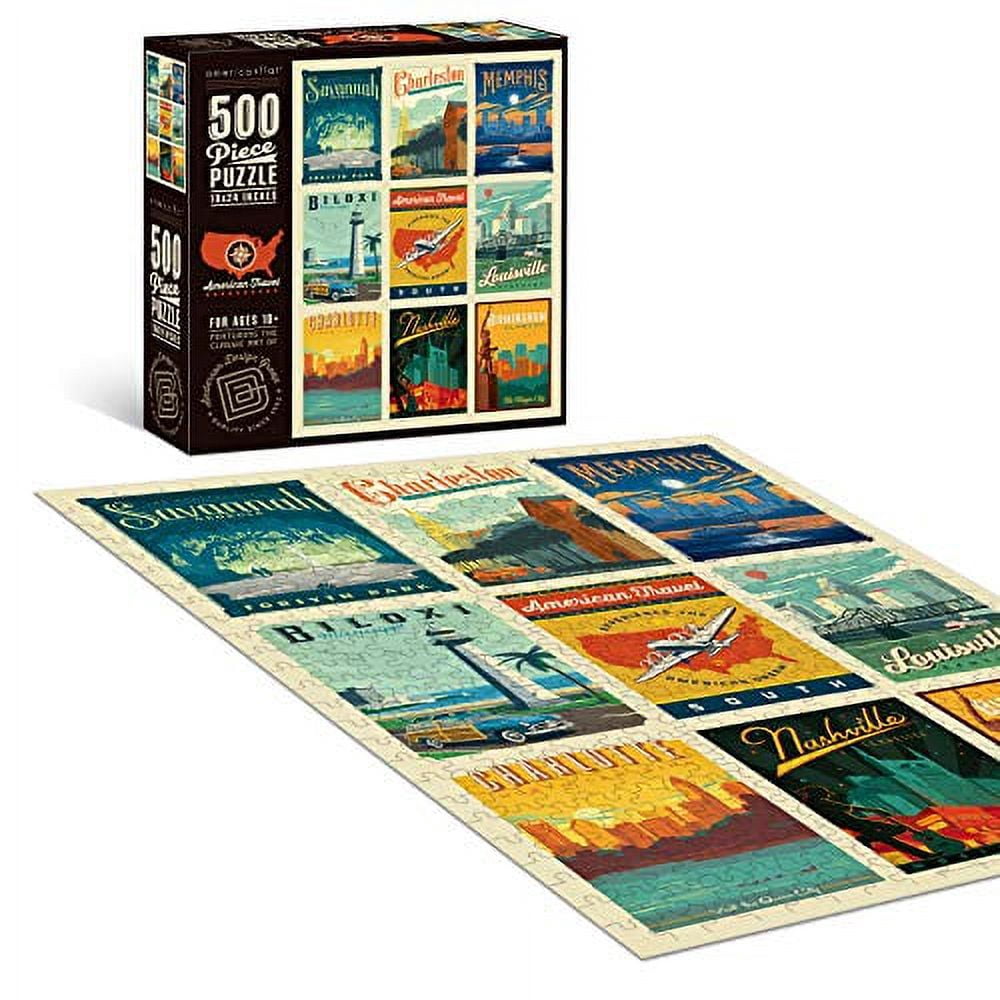 Americanflat 18x24 Jigsaw Puzzle, 500 Pcs High Quality Collection, intellectual game for all ages