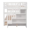 thumbnail image 5 of Full-Over-Full Bunk Bed with Drawer, Storage and Guard Rail for Bedroom, 5 of 7