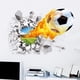 thumbnail image 1 of Pegatinas de pared de fútbol 3D Fire Scoccer Calcomanías extraíbles rotas Decoraciones para sala de estar sidaley JJ8075-00, 1 of 2