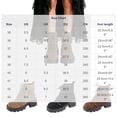 thumbnail image 4 of WAVSUF Women's Combat Ankle Boots Soft Sole Lace Up Wide Width Fall Warm Platform Boots Black 7, 4 of 8