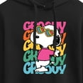 thumbnail image 3 of Peanuts - Groovy Stacked - Juniors Cropped Pullover Hoodie, 3 of 6
