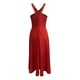 thumbnail image 5 of Vestido de fiesta de verano fluido para mujer con tirantes con volantes: elegante color liso, tejido ligero, cómodo para ocasiones especiales., 5 of 5