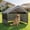 Gray with Breathable Mesh Windows, variant on Dog Shade Shelter Outdoor Tent for Large Medium Dogs, Outside Doghouse Sun Rain Canopy Dog House with Waterproof Roof Ground Nails for Cats Pigs Livestock 4'x4'x3.3'
