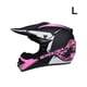 thumbnail image 5 of Naiovety Casco de scooter de amplia aplicación con salida de aire trasera Cascos de bicicleta de cara completa Casco de bicicleta de montaña Ciclismo Negro Mate Rosa l, 5 of 6