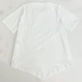 thumbnail image 5 of Womens Oversized Button T Shirts Fashion Workout Plus Size Tops Short Sleeve Beach Vacation Clothes 2025 Outfits, 5 of 8