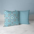 thumbnail image 6 of Foliage Frenzy Throw Pillow with Removable Cover in Blue 18x18, 6 of 6