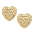 thumbnail image 1 of Arete Corazón Doble huggie Chapa de Oro 18K Horoz WH559, 1 of 4