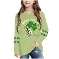 thumbnail image 1 of Blusas y camisas de manga larga con cuello redondo, moda del Día de San Patricio, blusa informal con estampado bonito de manga larga para niños y niñas., 1 of 5