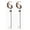 Black*2pc, variant on 2PC Solar Powered Moon Cat & Butterfly Garden Light, 33.46 Inch Waterproof LED Stake Lamp for Yard Patio Walkway