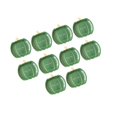 thumbnail image 4 of simhoa 10 Pieces Halloween Pumpkin Paper Plates Disposable Tableware for Home Table 9inch Green, 4 of 8