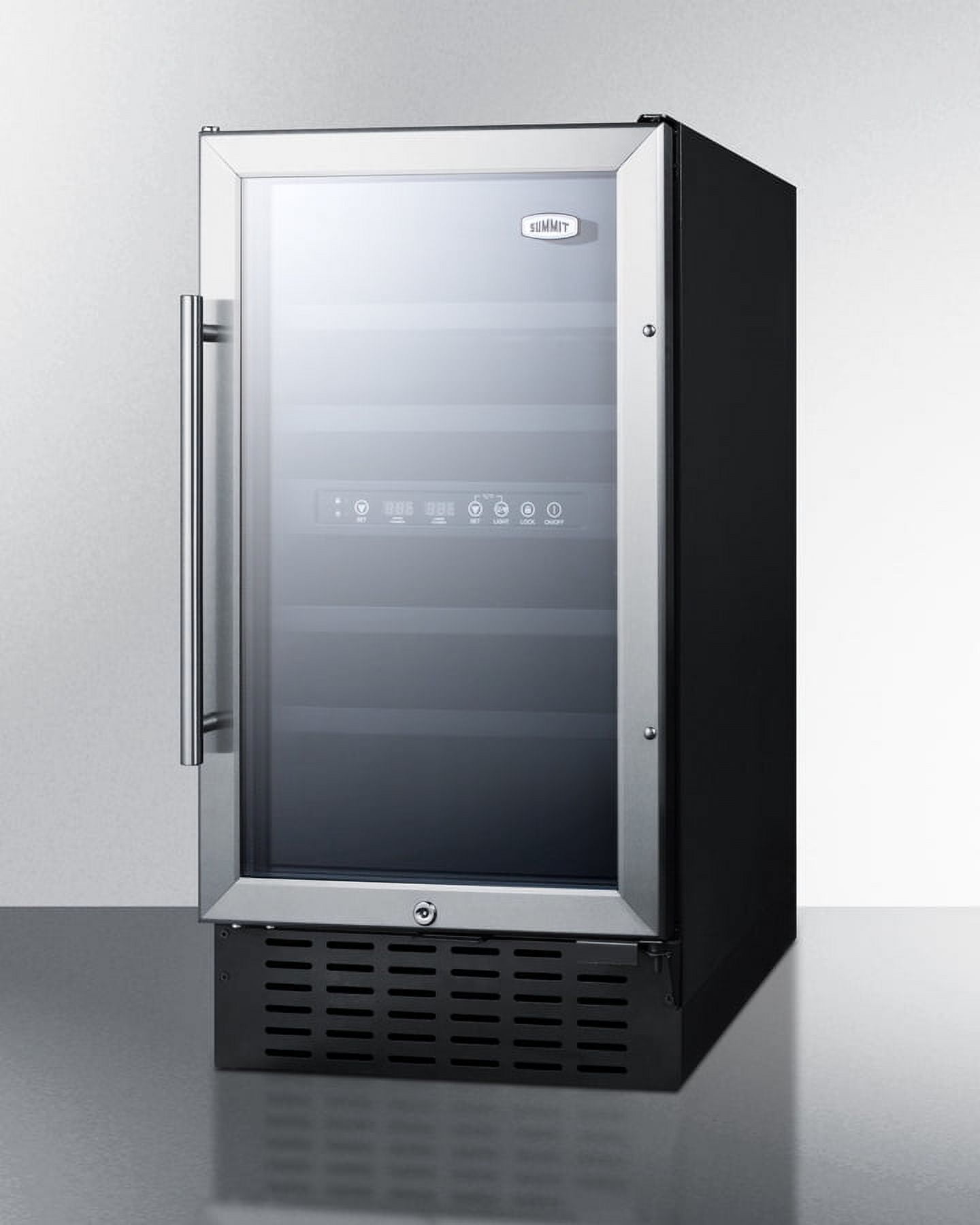 18 Inches Wide Built-In Wine Cellar, Standard, black