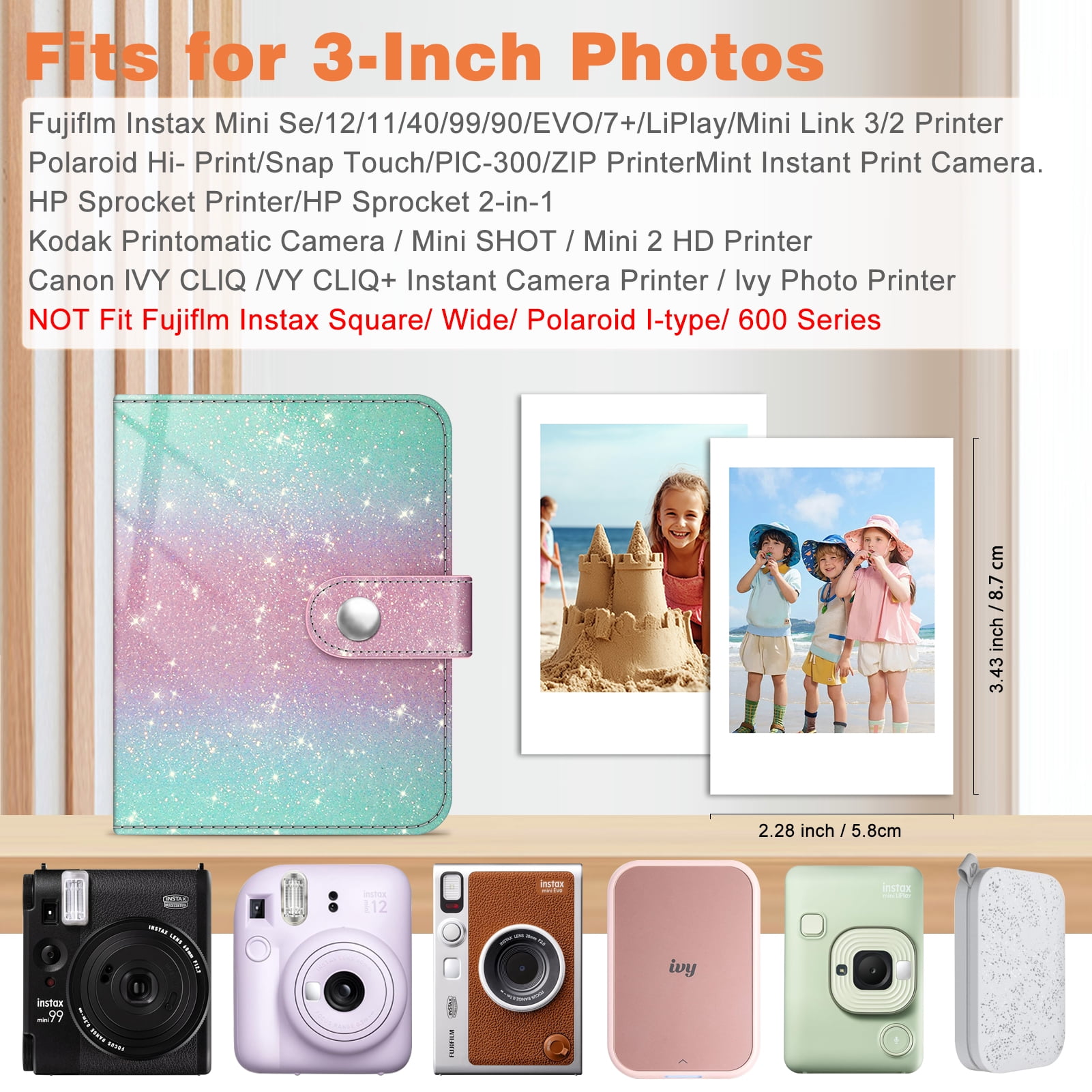 Instax Mini Photo Album With Memo Space Fintie Mini Photo Album