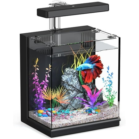 with Filtration Light, Self-Cleaning Aquarium for Beginners, Kids, Gifts for Men,Teen Boys