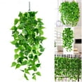 thumbnail image 2 of Hanging Artificial Rattan Simulation Plants Leaf Vine Personalized Wall Art Decor for Home Living, 2 of 7