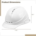 thumbnail image 5 of Hard Hat, Vented Safety Cap, 4-Point Pressure Diffusion Safety Helmet, Impact-Resistant and Waterproof, Adjustable Buckle, Comfortable and Breathable, Ideal for Construction and Industrial Use, 5 of 5