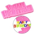 thumbnail image 1 of Molde de silicona Antiadherente DIY de felicitación para Galleta pastel Fondant Chocote pudín rosado Soledad, 1 of 9