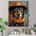 thumbnail image 4 of Qisvanset 12x16 Inch With Frame 2D Flat Wall Art Cowboy Dachshund Western Funny Pet Farmhouse Wall Decor, 4 of 8