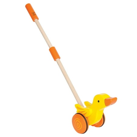 hape duck wooden push and pull toddler walking toy