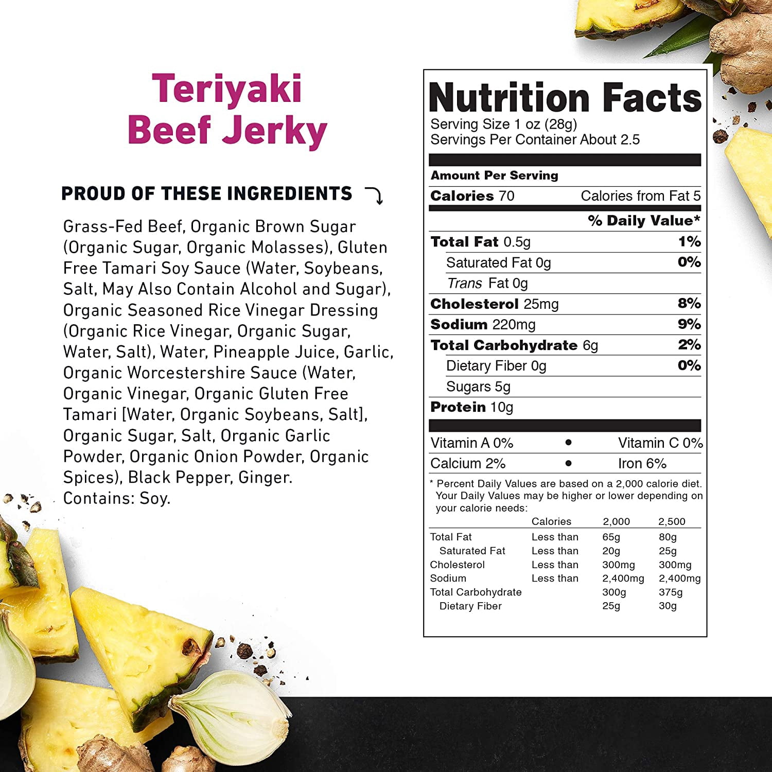 Country Archer Jerky Beef Teriyaki 7 Ounces Pack Of 8
