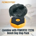 thumbnail image 7 of POWERTEC 4 Pack Finishing Bridges - Fits Bench Dog Stops Puck - Non-Marring, Support for Painting, Staining & Finishing (72144N), 7 of 7