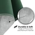 thumbnail image 2 of Exquisite 3 Count 54" x 70" Dark Green Rectangular Flannel Backed Table Cover, 2 of 9