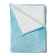 thumbnail image 2 of Rock Soft Flannel Fleece Throw Blanket, Hundreds of Pebbles by the Sea on the Beach 5 Stacked in a Group Blue Sky and Water, Cozy Plush for Indoor and Outdoor Use, 50" x 70", Multicolor, by Ambesonne, 2 of 5