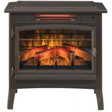 Duraflame 3D 24 W x 23.4 H x 12.9 D Infrared Electric Fireplace Stove - Bronze, DFI-5010-02