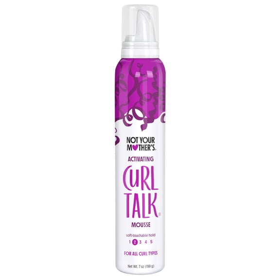 Not Your Mother's Curl Talk Curl Activating Hair Mousse for Lightweight Hold, 7 oz