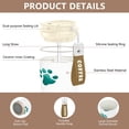 thumbnail image 3 of 500ml Double-Wall Vacuum Insulated Tumblers Stainless Steel Coffee Tumbler with Ceramic Coating Teal Dog Paw Prints, 3 of 8