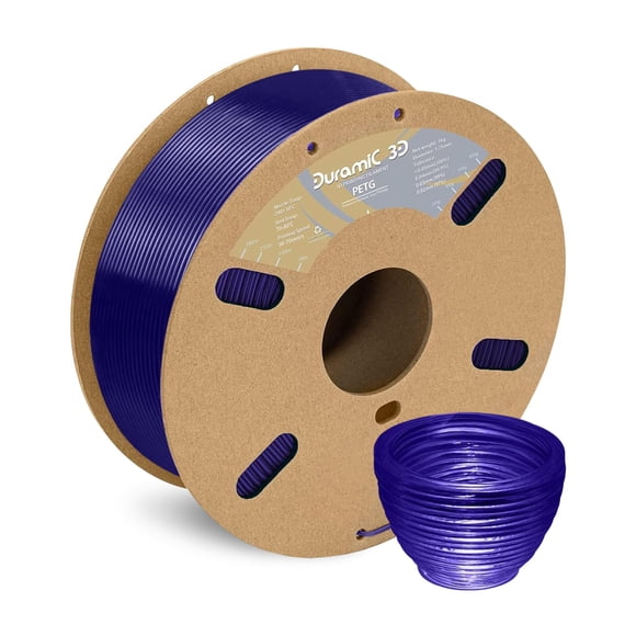 Filamento de impresión 3D DURAMIC 3D PETG 1.75 mm azul translúcido