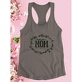 thumbnail image 3 of Best Mom Vintage Lacey Nature Racerback Tank Women -Image by Shutterstock, Female Small, 3 of 4
