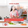thumbnail image 3 of BR Temporizador de cocina giratorio de 360 ​​grados - Recordatorio magnético de refrigerador para cocinar - Rojo, 3 of 5