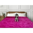thumbnail image 5 of HR Premium Soft Hot Pink Color Plush Blanket  Luxurious Velvet Fleece Throw Perfect for Sofa, Bed & Travel  Warm, Cozy & Ideal for All Seasons Comfort & Elegance in Home Decor, 5 of 6