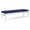 OpenHous Cobalt, variant on Avon Reception Waiting 3 Seat Bench 650 LB Capacity / Silver Steel / Blue