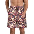 thumbnail image 1 of Balery Skull rock record artist Traje de Baño Estilo Hawaiano para Hombre, Shorts de Secado Rápido con Bolsillos-X-Large, 1 of 6