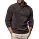 thumbnail image 1 of pstuiky camisas de manga larga para hombre, Blusa informal de manga larga con cuello alto y cremallera de color liso para hombre tops de invierno para hombre xl, 1 of 5