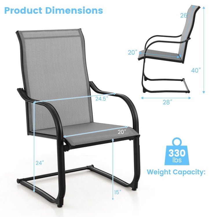 Outdoor spring motion chairs new arrivals